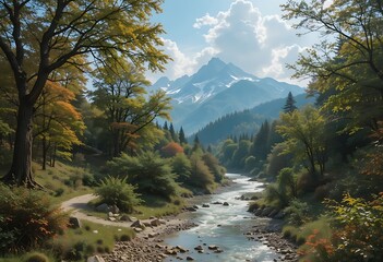 autumn in the mountains