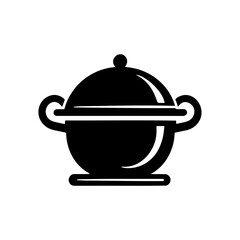 Simple Cooking Pot Icon, Flat, Outline & 3D Styles for UI Projects