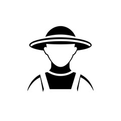 Farmer Icon for Farming, Rural Lifestyle, and Environmental Designs