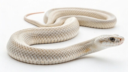 Obraz premium Colorful Snake Picture on White Background