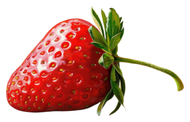 PNG Oil painting of a close up on pale strawberry fruit plant food.
