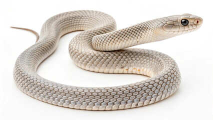 Fototapeta premium Beautiful Snake Image with White Background