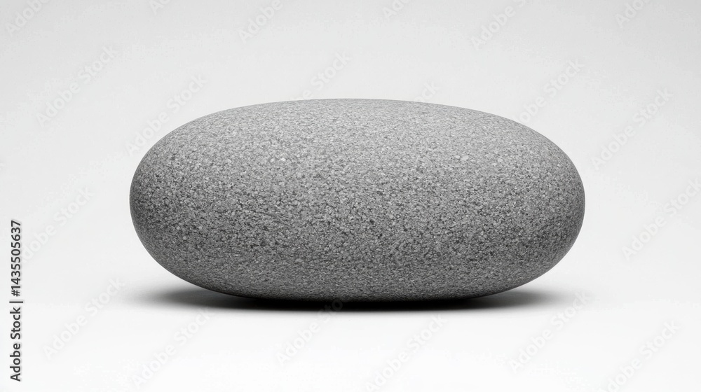 Poster a gray sphere with a rough texture.