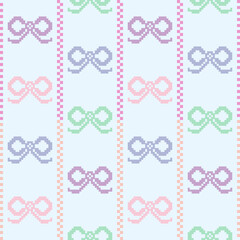 Colorful ribbon.Cross Stitch embroidery seamless.Geometric pixel ethnic patterns background texture.Beautiful trendy Nordic folk art background design for products, fabric, print, wrapping,decorate.