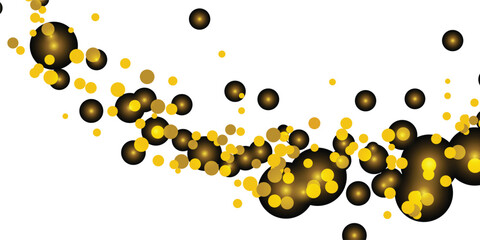 Luminous Golden Dots Dancing on a Clean White Background for Luxurious Design Creations, Glittering Golden Dots on a Crisp White Surface for Clean, Minimalistic Aesthetic