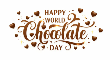 Obraz premium Happy World Chocolate Day Image