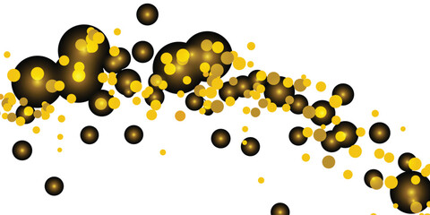 Luminous Golden Dots Dancing on a Clean White Background for Luxurious Design Creations, Glittering Golden Dots on a Crisp White Surface for Clean, Minimalistic Aesthetic