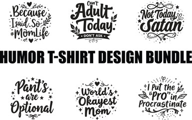 HUMOR T-SHIRT DESIGN BUNDLE