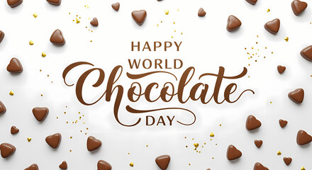 Happy World Chocolate Day: Delicious Chocolate Heart Design