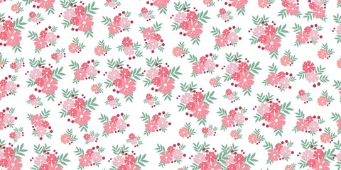 Delicate Floral Print Pattern for Design Projects