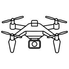 Minimal Drone Vector on White