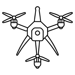 Minimal Drone Vector on White