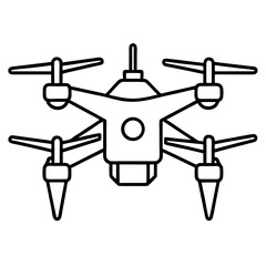 Minimal Drone Vector on White