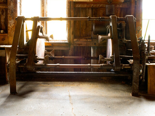 old rusty industrial machine