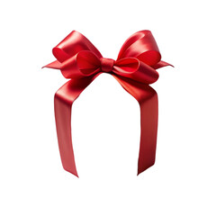 red gift bow
