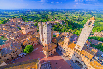 Obraz premium San Gimignano, province of Siena.