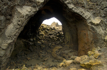 Cave in Dimmu borgir in Iceland
