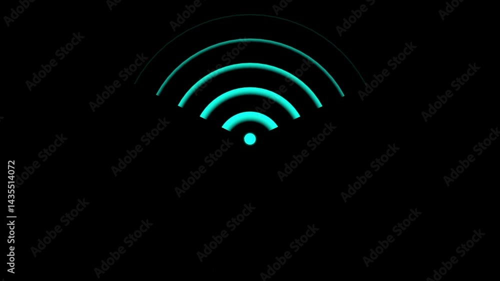 Poster radio icon wi fi signal icon. radio wave. wi fi signal icon on a black background. alpha channel, wh