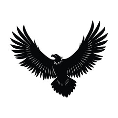 Obraz premium Vulture in Mid Flight Vector Detailed Wing Design