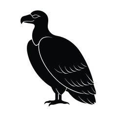 Fototapeta premium Vulture Silhouette Vector Minimalistic and Sharp