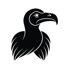 Fototapeta premium Vulture Profile Vector Icon Sleek and Modern Iso