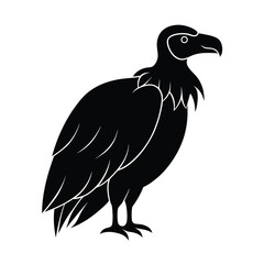 Obraz premium Vulture Silhouette Vector Minimalistic and Sharp