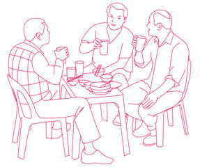 People drink beer outside after work in saigon - hochiminh city, Vietnam