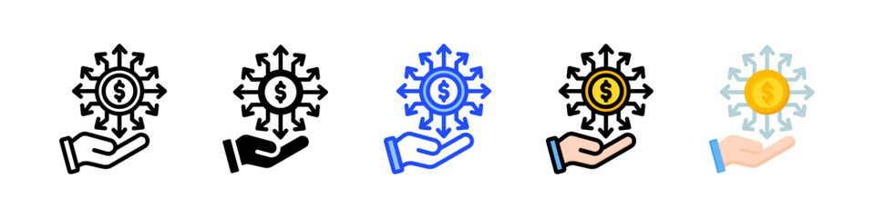 Financial Independence Icon Collection With Multiple Styles