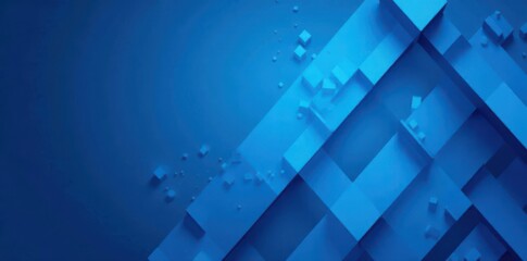 Naklejka premium Abstract blue geometric medical pattern Vector illustration , abstract, minimal, blue