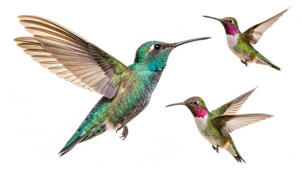 Fototapeta premium White Background Hummingbird Bird Photos