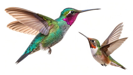 Obraz premium Hummingbird Pictures With White Background