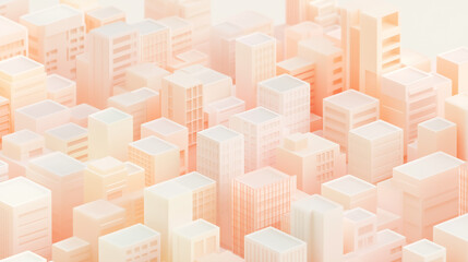 Fototapeta premium City models, cityscapes, city architecture made of paper, abstract city background