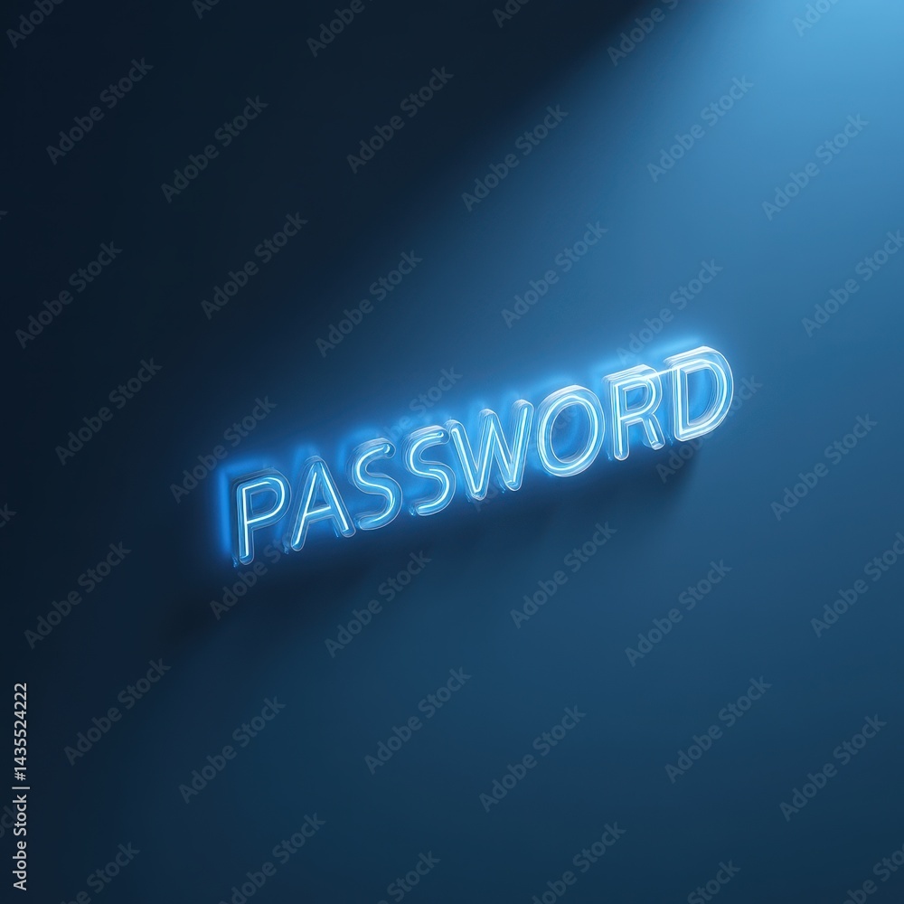 Poster world password day: promoting cyber awareness with a blue background and secure access concept