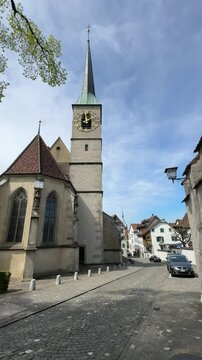 Zug, Switzerland - Church of St. Oswald in Zug Switzerland