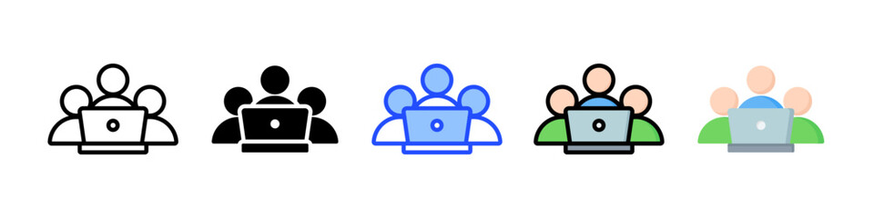 Mentoring Icon Collection With Multiple Styles
