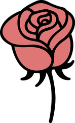 Fototapeta premium pink roses vector illustration 