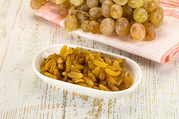 Sweet dry yellow honey raisin