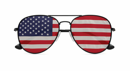 American Flag Aviator Sunglasses