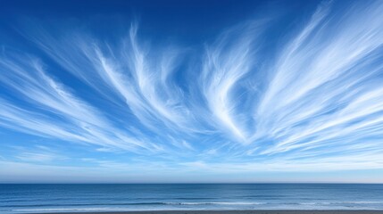 Obraz premium A Blue Sky with White Clouds