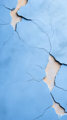 Cracked blue surface with visible texture and patterns