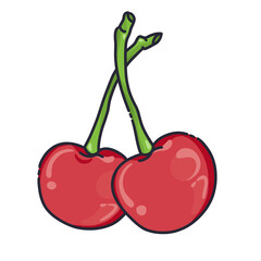 cherries vector illustration