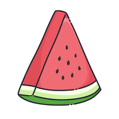 illustration of a watermelon slice 
