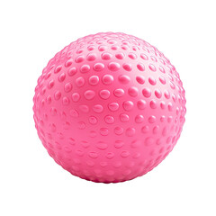 Pink sphere with textured surface