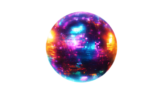 colorful disco ball multi colored party nightlife rainbow