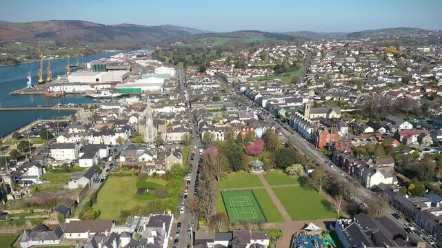 Morning Flight over Warrenpoint, Newry, Northern Ireland, UK