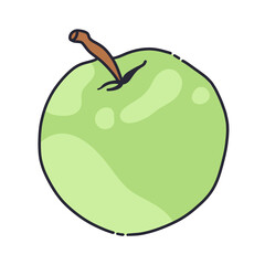 illustration of a green apple 