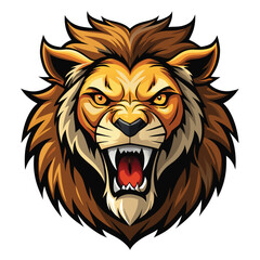 Obraz premium Angry Lion Head