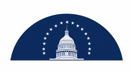 University Crest Blue Emblem Logo