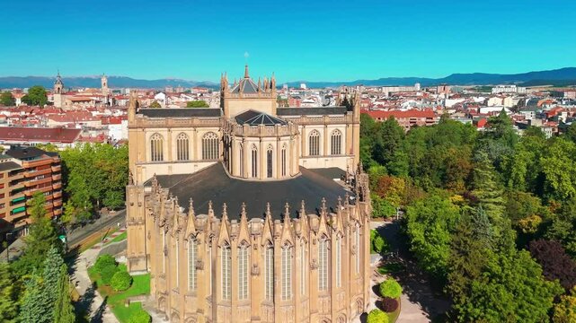 Cathedral Maria Inmaculada in Vitoria-Gasteiz, Basque Country, Spain