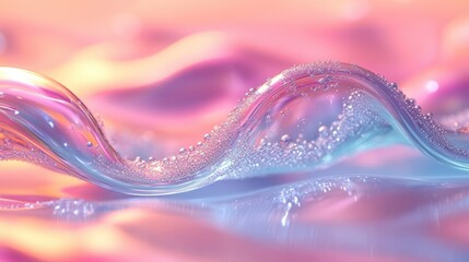 Pastel liquid wave abstract background.